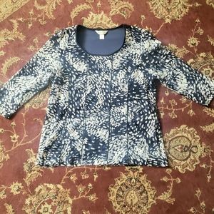 Flowy Patterned Blouse, size XL